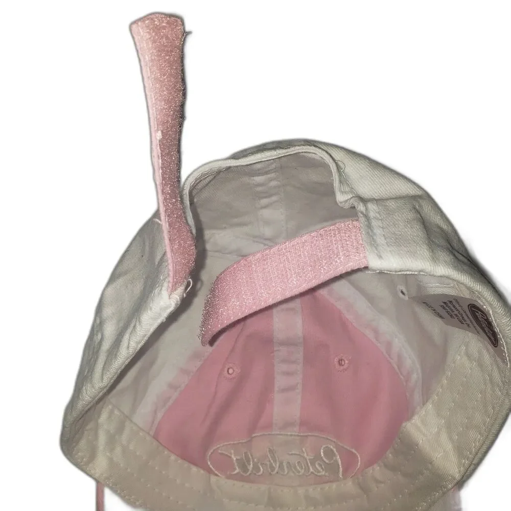 PETERBILT Pink and White Baseball Cap Hat Unisex One Size
